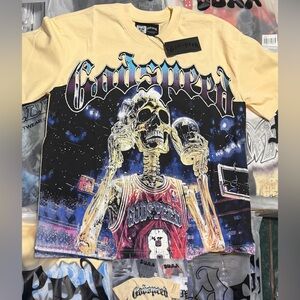 Godspeed Men's Cream Short Sleeve Graphic Tee